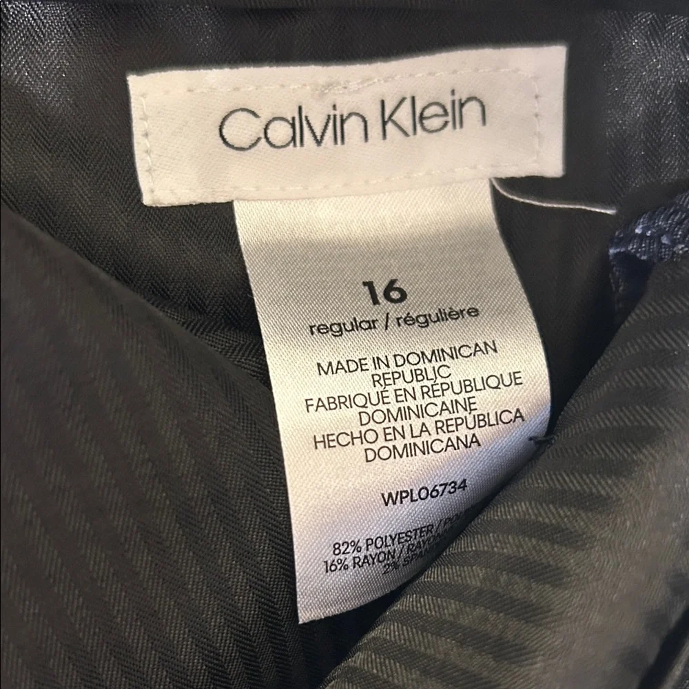 NWT Calvin Klein Boys Mixed Size, Slim Fit Medium Blue Single Breasted Suit - Picture 11 of 11